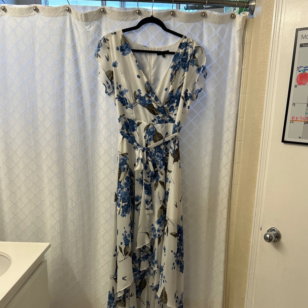 Lulus floral print high-low dress
